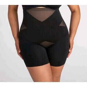 Honeylove Womens Size 2X Sculpt SuperPower Girl Short Black Shapewear 2XL